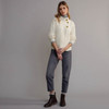 Women's High Neck Aran Cardigan - Natural White