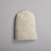 Women's Traditional Donegal Tweed Beanie - Natural White