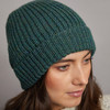 Women's Traditional Donegal Tweed Beanie - Moss Green