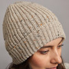 Women's Traditional Donegal Tweed Beanie - Oatmeal