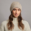 Women's Traditional Donegal Tweed Beanie - Oatmeal
