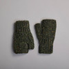 Women's Traditional Donegal Tweed Fingerless Gloves - Green