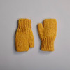 Women's Traditional Donegal Tweed Fingerless Gloves - Yellow