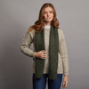 Women's Traditional Donegal Tweed Scarf  - Green