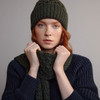 Women's Aran Scarf - Army Green