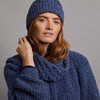 Women's Aran Scarf - Denim