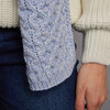 Women's Aran Scarf - Sky Blue