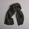 Men's Aran Scarf - Army Green