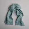 Men's Aran Scarf - Aqua