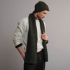Men's Aran Scarf - Army Green