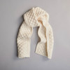 Men's Aran Scarf - Natural White