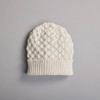 Women's Aran Beanie - Natural White