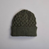 Women's Aran Beanie - Army Green