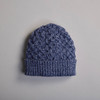 Men's Aran Beanie - Denim
