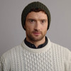 Men's Aran Beanie - Army Green