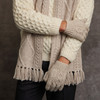 Men's Aran Handknit Gloves - Oatmeal