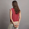Kilmurvy Sleeveless Vest - Rose, Back Detail