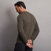 Men's Onaght Crew Neck Sweater - Brown, Back Detail