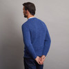 Men's Onaght Crew Neck Sweater - Denim, Back Detail