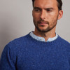 Men's Onaght Crew Neck Sweater - Denim, Collar Detail