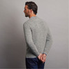 Men's Onaght Crew Neck Sweater - Grey, Back Detail