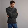 Men's Traditional Donegal Tweed Roll Neck Sweater - Grey