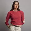 Onaght Women's Crew Neck Aran Patch Sweater - Rose