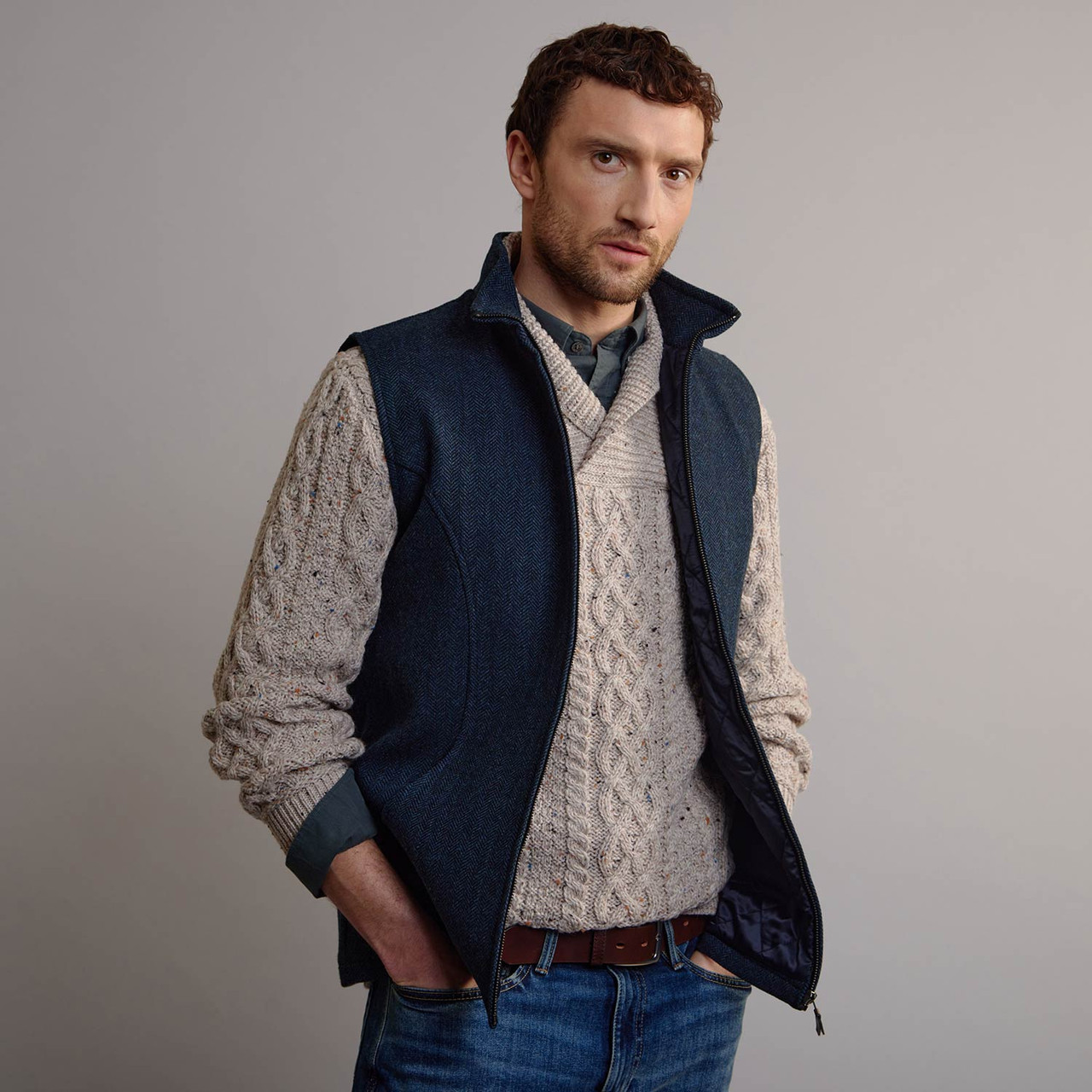 Men's Traditional Tweed Gilet