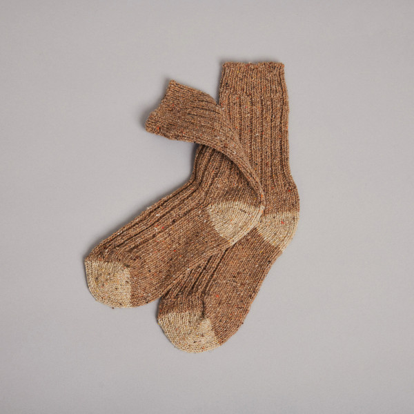 Women's Aran Socks - Beige