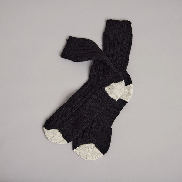Men's Aran Socks - Black