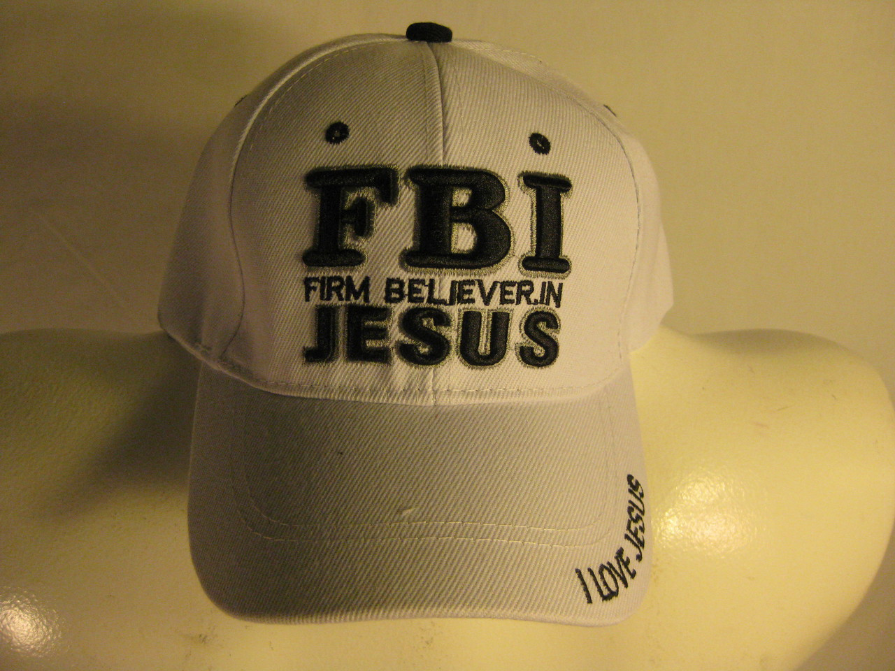 Mens Hat FBI (firm believer in Jesus 