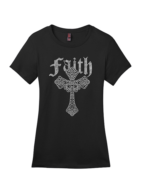 Faith Diamond Cross - T-Shirt