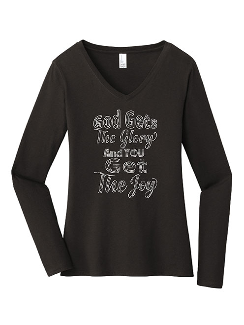 God Gets The Glory - RHINESTONE LONG SLEEVE