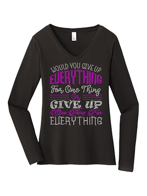 Would You Give Up - RHINESTONE LONG SLEEVE