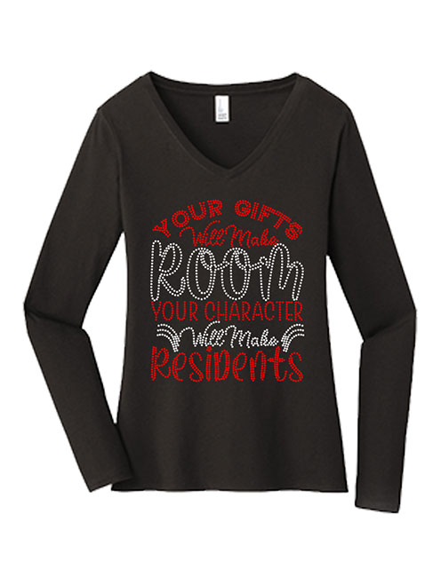 Your Gifts Will Made Room - RHINESTONE LONG SLEEVE