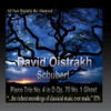 OISTRAKH,DAVID / KNUSHEVITSKY,SVIATOSLAV / OBORIN - SCHUBERT PIANO TRIO NO. 4 IN D OP. 70 NO. 1 GHOST CD