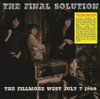 FINAL SOLUTION - FILLMORE WEST JULY 7 1966 VINYL LP