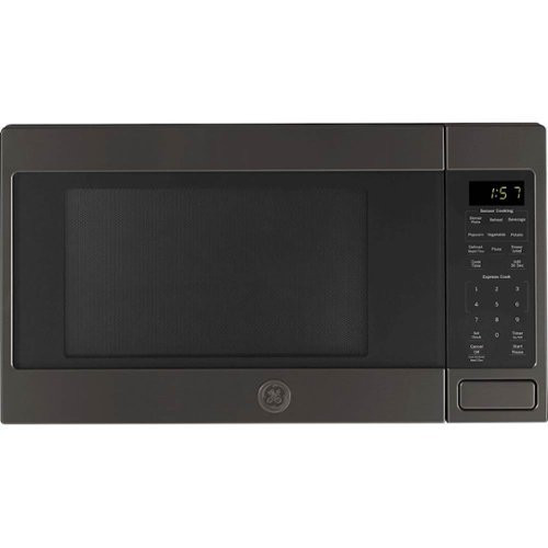 GE - 1.6 Cu. Ft. Microwave - Black Stainless Steel