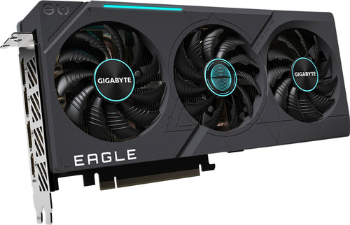 GIGABYTE - NVIDIA GeForce RTX 4070 EAGLE OC 12G  GDDR6X PCI Express 4.0 Graphics Card - Black