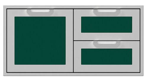 Hestan - AGSDR Series 42" Double Drawer and Storage Door Combination - Grove