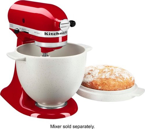 KitchenAid - Bread Bowl with Baking Lid - Grey Speckle