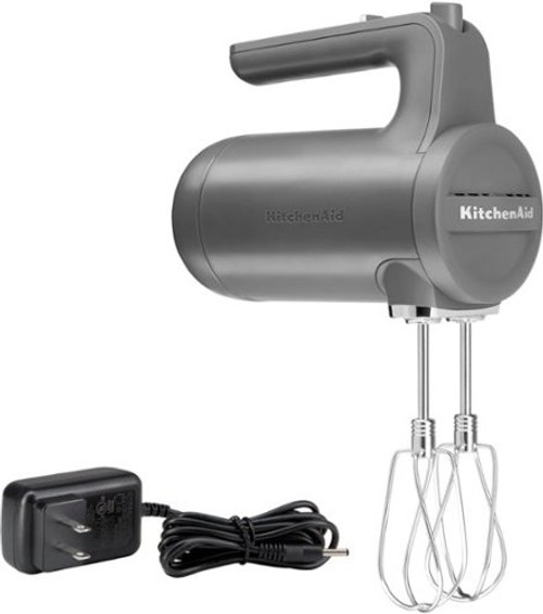 KitchenAid - Cordless 7 Speed Hand Mixer - Matte Charcoal Gray