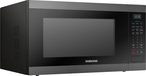 Samsung - 1.9 Cu. Ft. Countertop Microwave for Built-In Applications with Sensor Cook - Black Stainless Steel