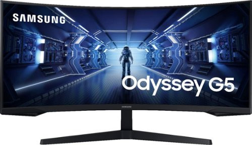 Samsung - 34" Odyssey G5 1000R Curved 1ms 165Hz QHD FreeSync Prem Gaming Monitor - Black