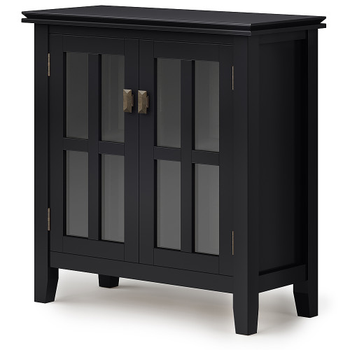 Simpli Home - Artisan Low Storage Cabinet - Black