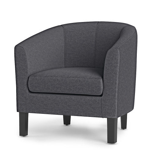 Simpli Home - Austin 30 inch Wide Tub Chair - Slate Grey