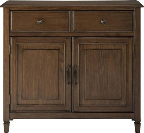 Simpli Home - Connaught Traditional Solid Wood Entryway Storage Cabinet - Rustic Natural Aged Brown