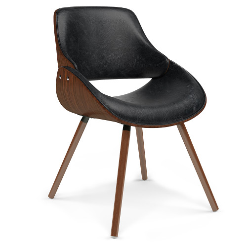 Simpli Home - Malden Bentwood Dining Chair with Wood Back - Distressed Black