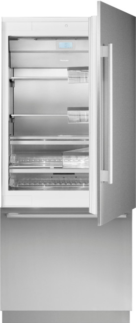 Thermador - Freedom Collection 19.4 Cu. Ft. Bottom Freezer Built-in Smart Refrigerator - Custom Panel Ready