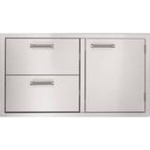 Viking - 36" Double Drawer and Access Door Combo - Stainless Steel